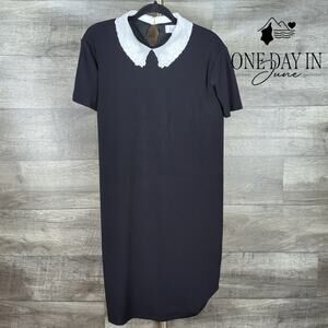 Elle Short Sleeve High Neck Midi Dress Size XL